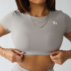 Gray Women's Crop Top